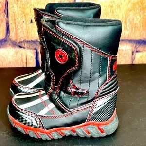 DARTH VADER STAR WARS Boots w/ Light Up Eyes and Soles Toddler Boys Size 8